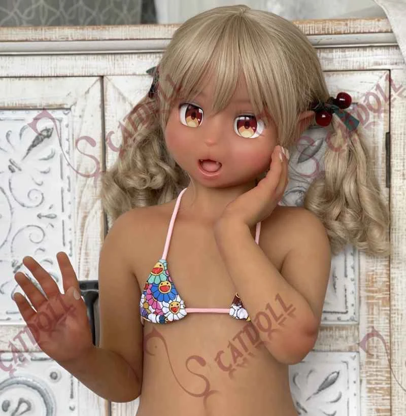 Poupée Chat 102 cm Li (Corps en TPE avec tête en silicone souple)