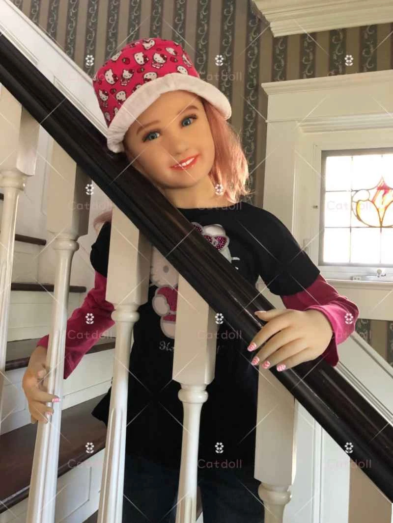 Poupée Chat Alice 115 cm en TPE (Photos client)